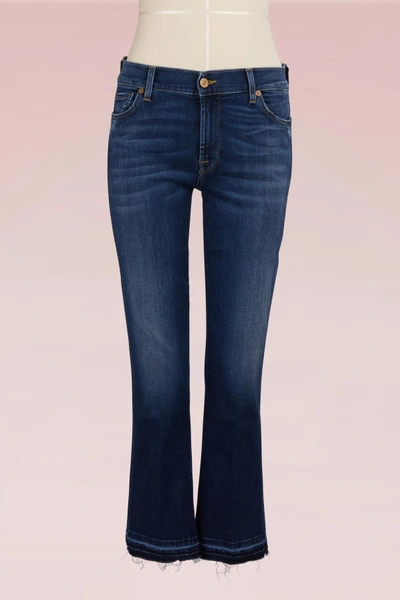 7 For All Mankind Cotton Cropped Jeans In Cape May