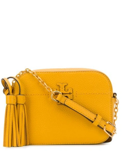 Tory Burch Mcgraw Camera Bag In Yellow