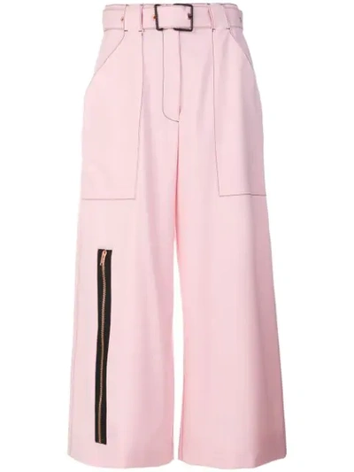 Proenza Schouler Wool Culottes In Pink