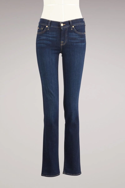 7 For All Mankind Roxanne Jeans In Rinsed Indigo