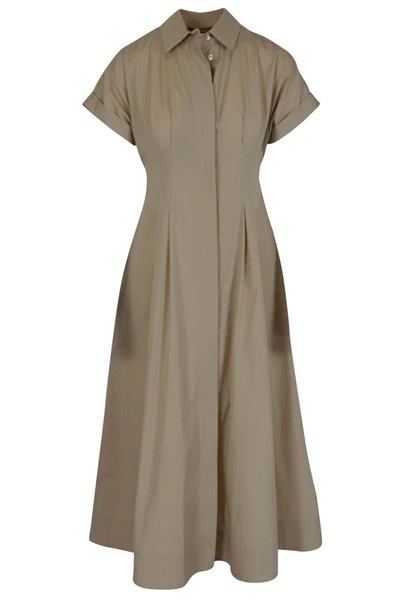 Max Mara Albano Shirt Dress In Beige