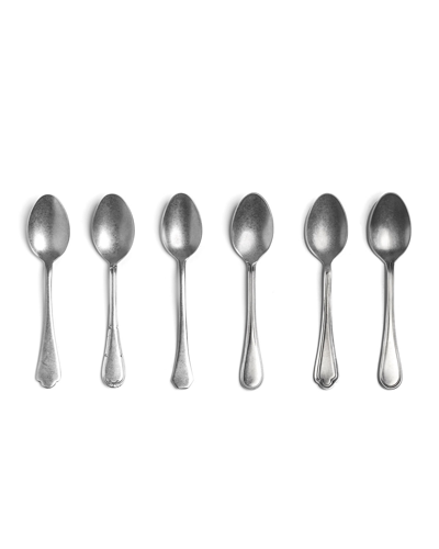 Mepra Original Vintage 6-piece Coffee Spoon Set In Silver