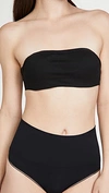 The Natural Backless Bandeau Wing Bra In Black