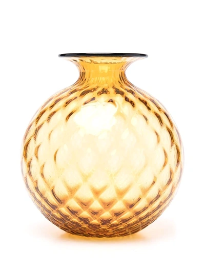 Venini Monofiori Balloton Vase In Gelb