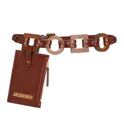 Jacquemus La Ceinture Ano Leather Belt In Brown