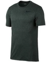 Nike Men's Breathe Hyper Dry Training Top In Vintage Green/black