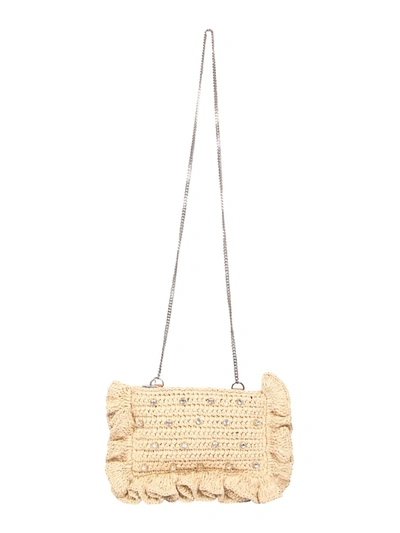 Red Valentino Redvalentino Studded Clutch Bag In Beige ModeSens