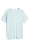 Alo Yoga The Triumph Crewneck T-shirt In Chalk Blue