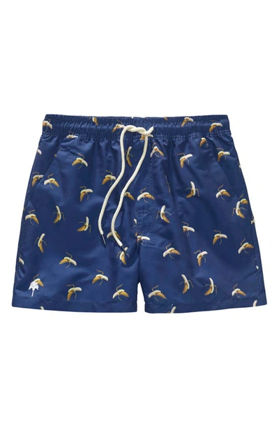 Oas Swim Kids' Banana Swim Trunks In Blue