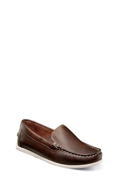 Florsheim Kids' Jasper Jr Venetian Loafer In Brown Crazy Horse