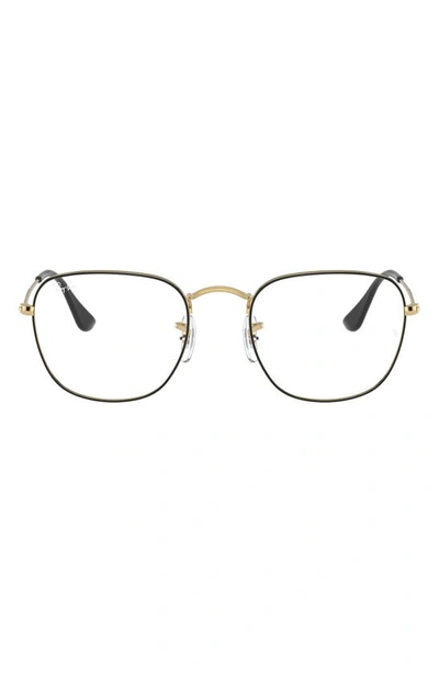 Ray Ban 51mm Optical Glasses In Shiny Gold