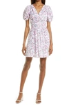 French Connection Flores Cotton Cutout Dress In Summer White