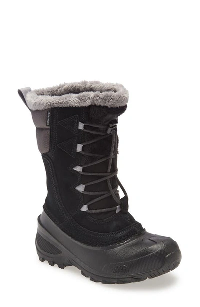 The North Face Kids' Shellista Iv Waterproof Insulated Boot In Tnf Black/vanadis Grey