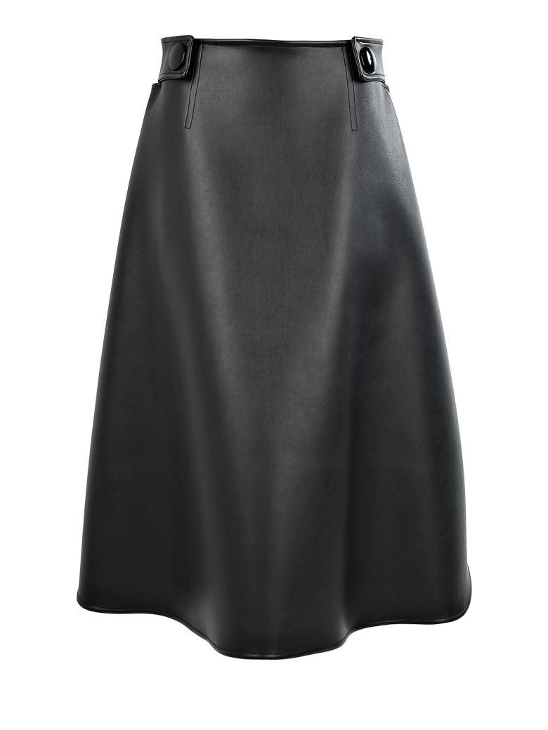 Marni Faux-leather A-line Skirt In Nero | ModeSens