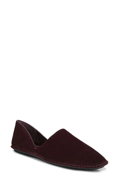 Vince Finola D'orsay Flat In Black Plum