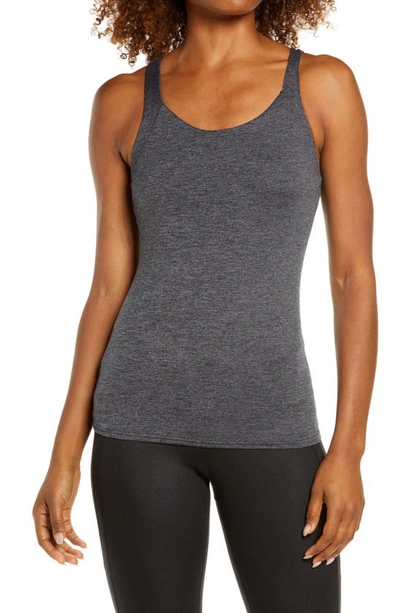 Alo Yoga Soft Complete Tank In Dark Heather Grey