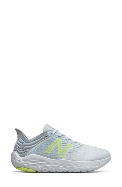 New Balance Fresh Foam Beacon V3 Running Shoe In Silver/green