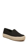 Vince Women's Upton Organic Canvas Espadrille Slip On Platform Sneakers In Black