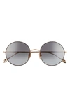 Isabel Marant 54mm Gradient Round Sunglasses In Rose Gold