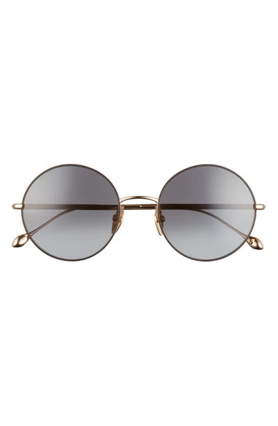 Isabel Marant 54mm Gradient Round Sunglasses In Black Gold
