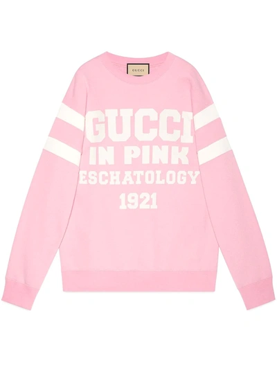 Gucci “ In Pink Eschatology 1921”印花卫衣 In Pink