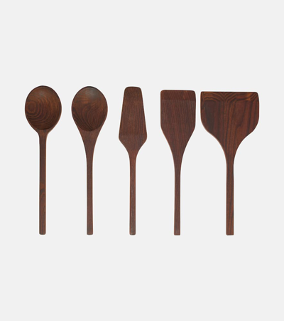 Serax Pure Wooden Kitchen Tools In Brown