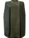 Rick Owens Wool, Silk And Cotton Cape In Green