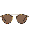 Oliver Peoples Remick Ov5349s 140773 Round Sunglasses In Brown