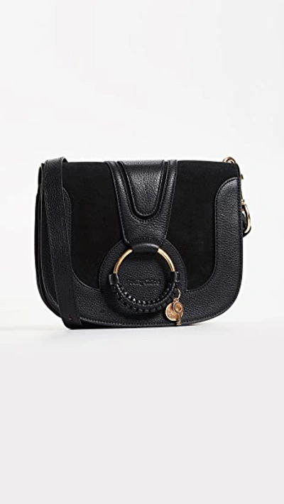 See By Chloé Hana Small Saddle Bag In Black