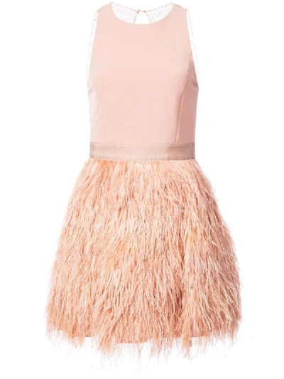 alice and olivia pink feather dress Saks - Spend your prom this year in decadence and shine with a sequin &  feather look from alice + olivia by Stacey Bendet. #SaksStyle