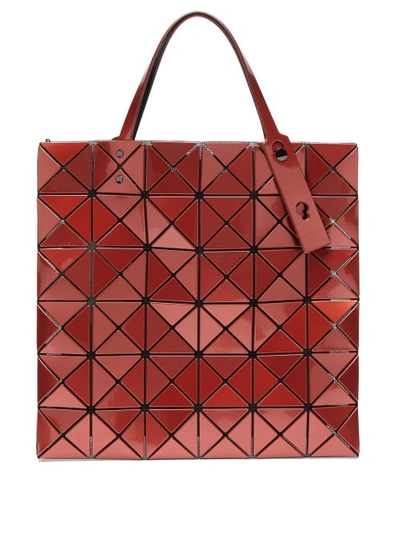 Bao Bao Issey Miyake Lucent Metallic Tote Bag In Red