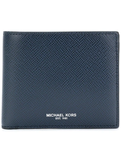 Michael Kors Harrison Wallet In Blue