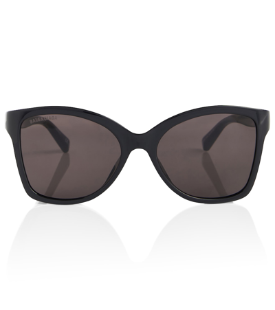 Balenciaga Square Sunglasses In Black