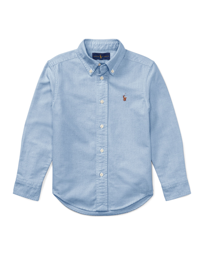 Ralph Lauren Kids' Boy's Cotton Oxford Sport Shirt In Blue