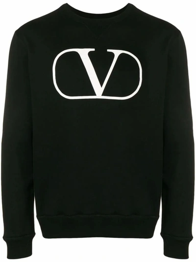 Valentino Men's Black Cotton Sweatshirt