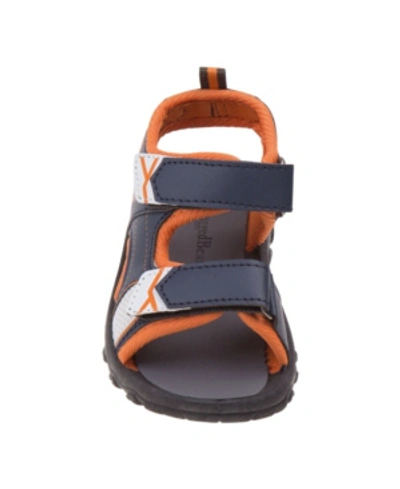 Rugged Bear Kids' 's Every Step Open Toe Sandals In Navy Orang