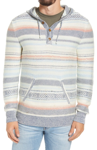 Faherty Cove Printed Drawstring Sweater In Beacon Paradise