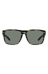 Costa Del Mar 59mm Polarized Square Sunglasses In Grey Striped