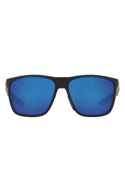 Costa Del Mar 62mm Square Sunglasses In Black Blue