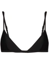 Matteau Petite Triangle-cup Bikini Top In Black