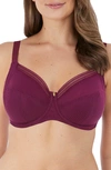 Fantasie Fusion Stretch-woven Full-cup Bra In Black Cherry