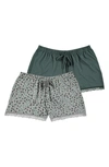Fn Contemporary Assorted 2-pack Lounge Shorts In Sage