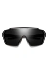 Smith Shift Mag™ 143mm Shield Sunglasses In Matte Black/ Chromapop Black