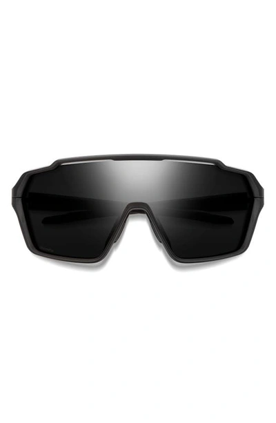 Smith Shift Mag™ 143mm Shield Sunglasses In Matte Black/ Chromapop Black