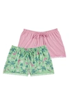 Fn Contemporary Assorted 2-pack Lounge Shorts In Pink