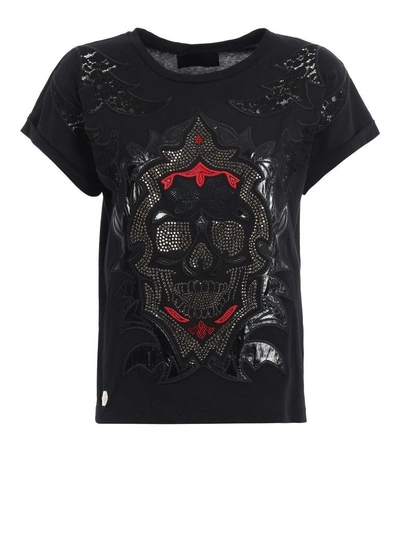 Philipp Plein Skull T-shirt In Black