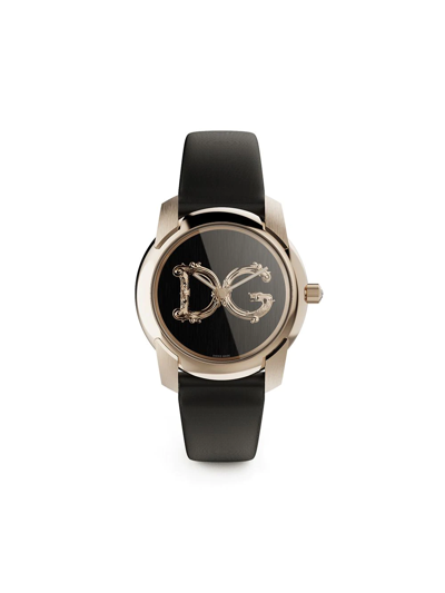 Dolce & Gabbana Dg7 Barocco Watch In Schwarz