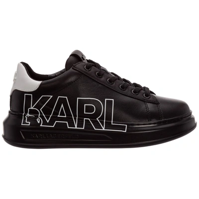 Karl Lagerfeld Women's Shoes Leather Trainers Trainers  K/ikonik Kapri In Black