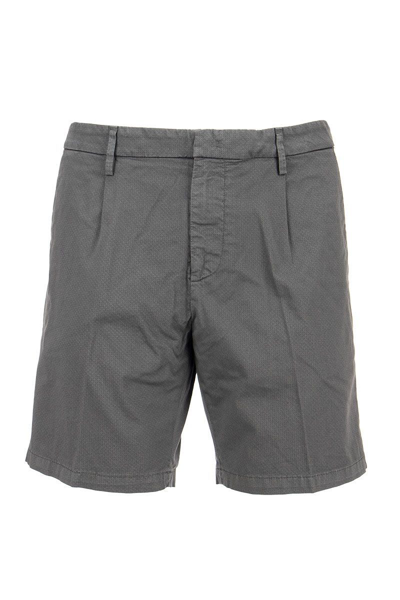 Dondup Fergus - Cotton Blend Shorts In Grey