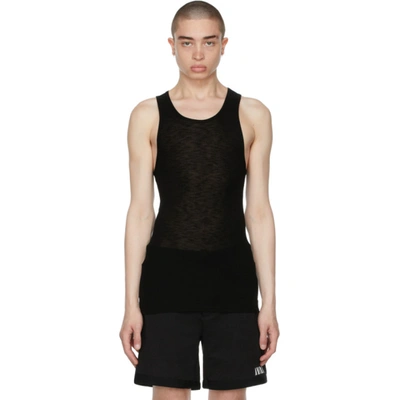 Amiri Black Jersey Tank Top